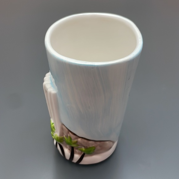 Vintage Hyatt Regency Waikiki Ceramic 3-D Tiki Mug Vase 5.5” Tall Aloha Hawaii - Picture 4 of 11